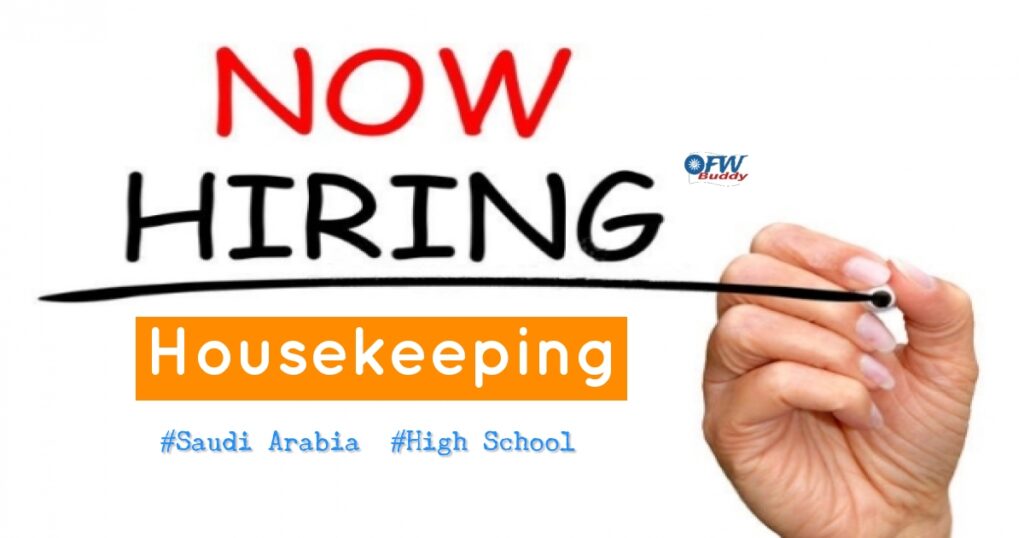 Skilled Management Corporation Is Now Hiring Housekeeping For Al Hamra Palace At Least High 