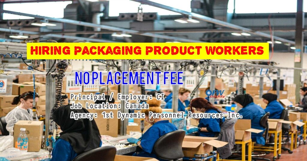 Hiring Packaging Product Workers under 1st Dynamic Personnel Resources