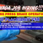 Hiring Press Brake Operator for Plimentel Inc., under 1st Dynamic Personnel Resources Inc. 