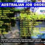 DMW Job Order for various position bound to Australia under Caves Treasures Manpower and Construction Corporation