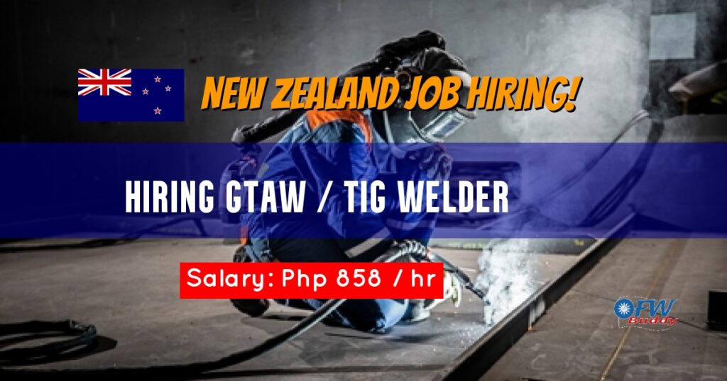 Hiring GTAW / TIG Welder for TBA OFW Buddy