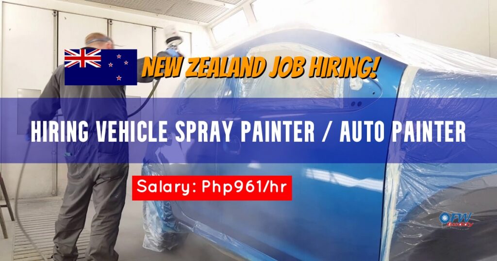 Hiring Vehicle Spray Painter / Auto Painter for Glenburn Panelbeaters