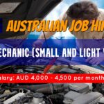 Hiring Mechanic (Small and light vehicle) for AGS Global Services Pty Ltd