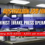 Hiring Machinist (Brake Press Operators) for AGS Global Services Pty Ltd