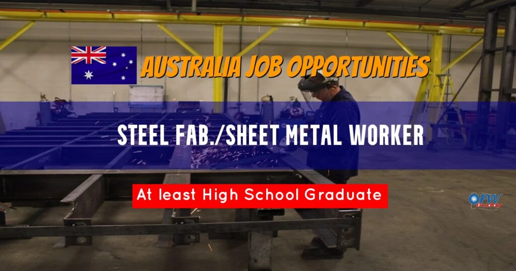 Hiring Steel Fab./Sheet Metal Worker for Dizon & Associates