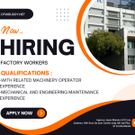 Hiring Factory Workers for Chang Wah Technology Co., Ltd.