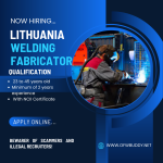 Hiring Now: Welding Fabricators (MIG/MAG) for Lithuania – Apply with Primeworld Manpower Agency, Inc.!