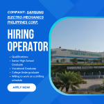 Samsung Electro-Mechanics Philippines Corporation Announces Mass Hiring for Operators 