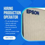 Now Hiring: Production Operators at Epson Precision Philippines, Inc.