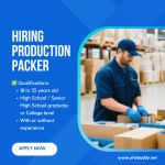 URGENT HIRING: Production Packers Needed for Plastic and Bottles Manufacturing Company