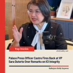 Palace Press Officer Castro Fires Back at VP Sara Duterte Over Remarks on ICI Integrity
