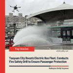 Taoyuan City Boosts Electric Bus Fleet, Conducts Fire Safety Drill to Ensure Passenger Protection