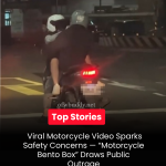 Viral “Motorcycle Bento Box” Video in Taiwan Sparks Safety Concerns and Police Warning