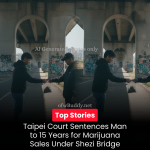 Taipei Court Sentences Man to 15 Years for Repeated Marijuana Sales Under Shezi Bridge