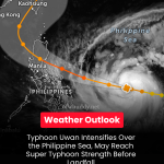 Typhoon Uwan Intensifies Over the Philippine Sea, May Reach Super Typhoon Strength Before Landfall