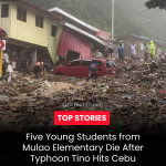 Five Young Students from Mulao Elementary Die After Typhoon Tino Hits Cebu