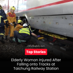 Elderly Woman Injured After Falling onto Tracks at Taichung Railway Station
