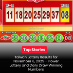Taiwan Lottery Results for November 6, 2025 – Power Lottery and Daily Draw Winning Numbers