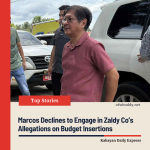 Marcos Declines to Engage in Zaldy Co’s Allegations on Budget Insertions