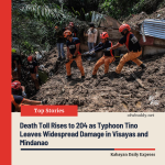 Death Toll Rises to 204 as Typhoon Tino Leaves Widespread Damage in Visayas and Mindanao