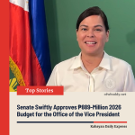 Senate Swiftly Approves ₱889-Million 2026 Budget for the Office of the Vice President