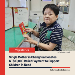 Single Mother in Changhua Donates NT$10,000 Relief Payment to Support Children in Need