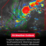 Tropical Depression Wilma Moves Southwestward; Warnings Issued Across Luzon, Visayas, Mindanao