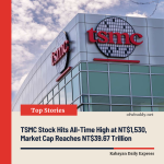 TSMC Stock Hits All-Time High at NT$1,530, Market Cap Reaches NT$39.67 Trillion