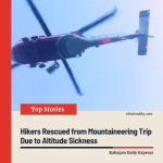 Two Hikers Airlifted from Yushan After Developing Altitude Sickness