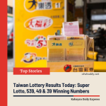 Taiwan Lottery Results Today: Super Lotto, 539, 49 & 39 Winning Numbers
