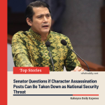 Senator Questions if Character Assassination Posts Can Be Taken Down as National Security Threat