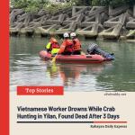 Vietnamese Worker Drowns While Crab Hunting in Yilan, Found Dead After 3 Days
