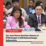 Sen. Imee Marcos Questions Absence of DPWH Budget in 2026 National Budget Deliberations