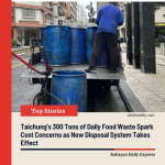 Taichung’s 300 Tons of Daily Food Waste Spark Cost Concerns as New Disposal System Takes Effect