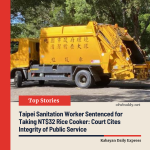 Taipei Sanitation Worker Sentenced for Taking NT$32 Rice Cooker From Recycling Station