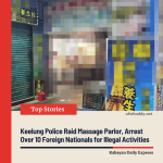 Keelung Police Raid Massage Parlor, Arrest Over 10 Foreign Nationals for Illegal Activities