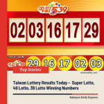 Taiwan Lottery Results Today – December 5, 2025 | Super Lotto, 49 Lotto, 39 Lotto Winning Numbers