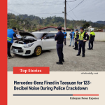 Police Crack Down on Noisy and Modified Vehicles in Daxi; Luxury Car Fined for 123-Decibel Exhaust