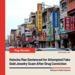 Man Sentenced for Attempted Gold Jewelry Scam in Hsinchu