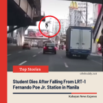 Student Dies After Falling From LRT-1 Fernando Poe Jr. Station in Manila