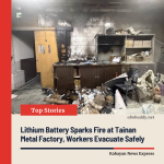 Tainan Metal Factory Fire Contained Quickly