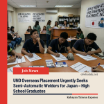 UNO Overseas Placement Urgently Seeks Semi-Automatic Welders for Japan – High School Graduates