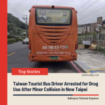 Taiwan Tourist Bus Driver Arrested for Drug Use After Minor Collision in New Taipei
