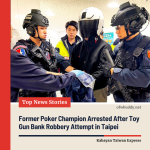 Former Poker Champion Arrested After Toy Gun Bank Robbery Attempt in Taipei