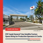 EMI Yazaki General Trias Satellite Factory Opens Hiring for Production Operators in Cavite