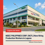 NIDEC PHILIPPINES CORP. (NCFL) Now Hiring Production Workers in Laguna