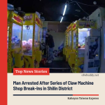 Man Arrested After Series of Claw Machine Shop Break-Ins in Shilin District