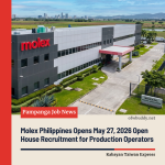 Molex Philippines Opens May 27, 2026 Open House Recruitment for Production Operators in Pampanga