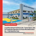 Local Recruitment Activity in Sto. Tomas Opens Jobs for Production Operators at Pricon Microelectronics Inc. / Fuji Industries Corp.