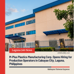 M-Plus Plastics Manufacturing Corp. Opens Hiring for Production Operators in Cabuyao City, Laguna, Philippines